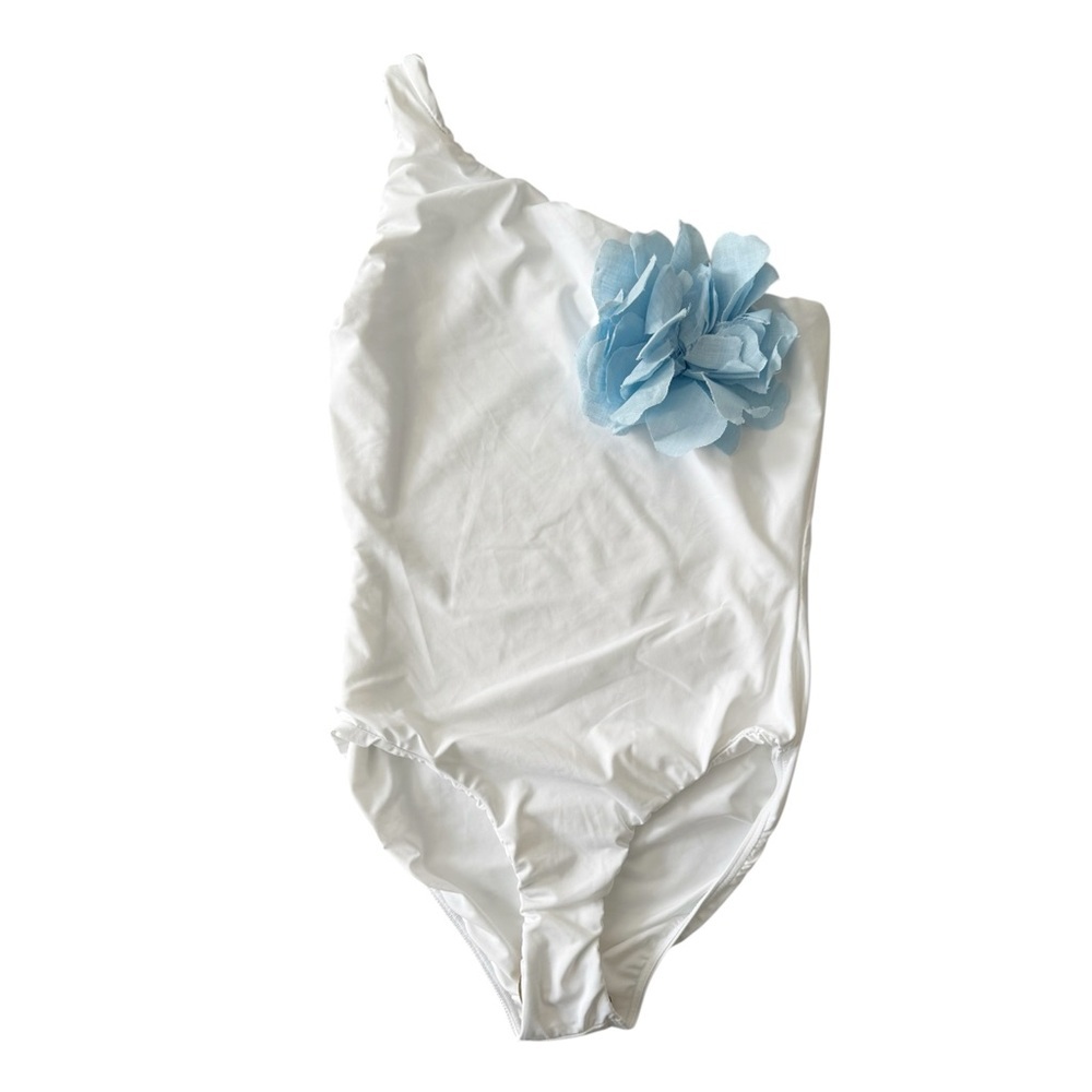 Tabacaru Swim Margherita Linen Flower Swimsuit